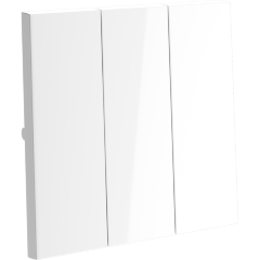 VLS000501 Клавиши для выключателя и переключателя трехклавишного белого глянцевого цвета VOLTUM S70 (белый глянцевый)