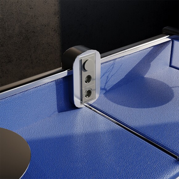 VLS070306 Диммер (светорегулятор) поворотно-нажимной 600 Ватт, титанового цвета VOLTUM S70 (титан)