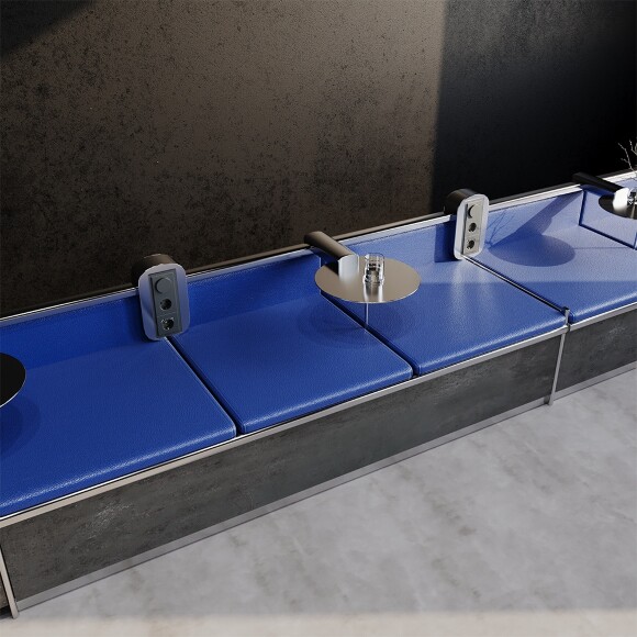 VLS070306 Диммер (светорегулятор) поворотно-нажимной 600 Ватт, титанового цвета VOLTUM S70 (титан)