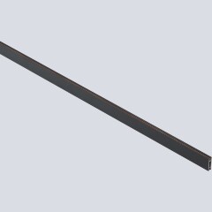 Crystal Lux CLT 0.117 01 L2000 BL 1407/036 Жесткий черный шинопровод, 2м, 2000x18x5мм, трековая серия TRACE 48V