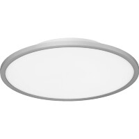 ST Luce TASSEN SLE1811-102-01 Светильник потолочный металлический накладной декоративный интерьерный, основание металл серебристый, плафон акрил матовый белый, диаметр 49см, LED 42Вт 4000K 3360Лм CRI80 120° IP20 220В