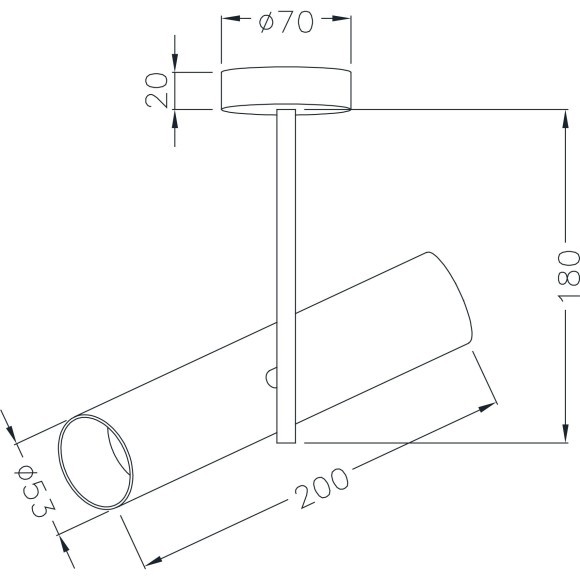 Спот настенный Maytoni C020CL-01W Elti под лампу 1xGU10 50W