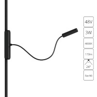 A6162PL-1BK Трековый магнитный светодиодный светильник Arte Lamp Rapid 48V CRI90+ 4000К 173Лм 24° 3Вт