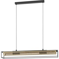 43788 Люстра NOHALES, 4X40W (E27), L1120, B170, H1500, сталь, черный, латунь