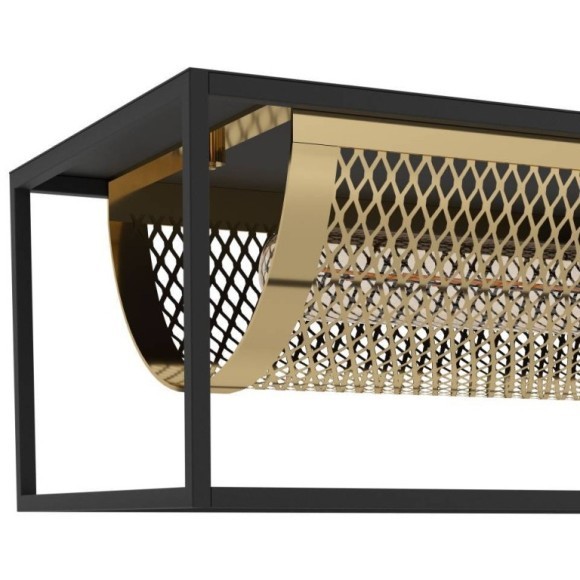 43788 Люстра NOHALES, 4X40W (E27), L1120, B170, H1500, сталь, черный, латунь 43788 Люстра NOHALES, 4X40W (E27), L1120, B170, H1500, сталь, черный, латунь