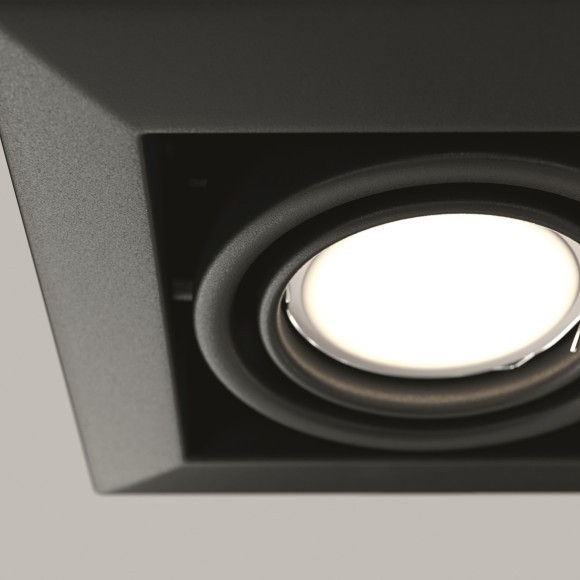 Встраиваемый светильник Maytoni DL008-2-01-B Metal Modern под лампу 1xGU10 50W
