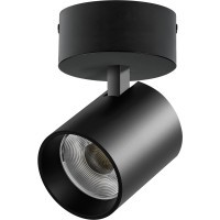Черный накладной светодиодный поворотный спот 35Вт 24° 3000К 3176Лм CRI90 Alta Base Lightstar A5437SO