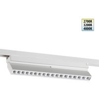 359740 PORT NT25 240 белый Светильник однофазный двухжильный трековый с переключ. цв. температуры IP20 LED 18W 180-265V 2700К/3200К/4000К EOS