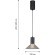 4622-1P, подвес, D180xH400/1480, 1xLEDx6W, 480LM, 3000K, included