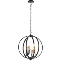 SL1013.423.06 Светильник подвесной ST-Luce Черный, Золото/Черный E14 6*40W PIANETTA