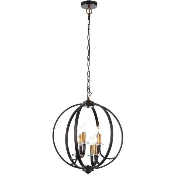 SL1013.423.06 Светильник подвесной ST-Luce Черный, Золото/Черный E14 6*40W PIANETTA SL1013.423.06 Светильник подвесной ST-Luce Черный, Золото/Черный E14 6*40W PIANETTA