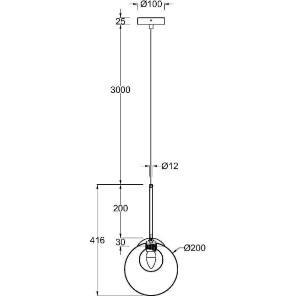 Подвесной светильник Maytoni MOD521PL-01G3