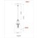 Подвесной светильник с 1 плафоном Lumion 3683/1 KIT под лампу 1xE27 60W