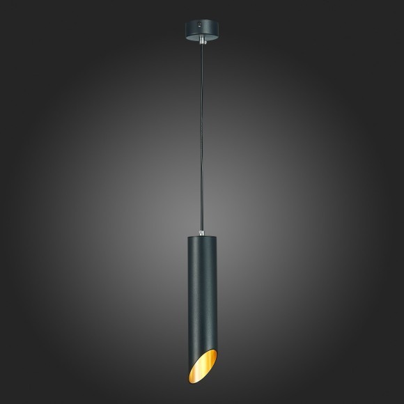 ST152.403.01 Светильник подвесной Черный GU10 1*50W  IP20 D60xH300 220V Без ламп Подвесные светильники