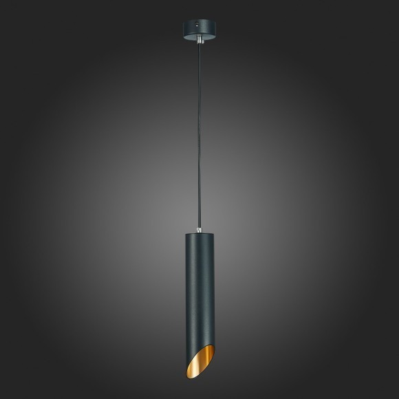 ST152.403.01 Светильник подвесной Черный GU10 1*50W  IP20 D60xH300 220V Без ламп Подвесные светильники