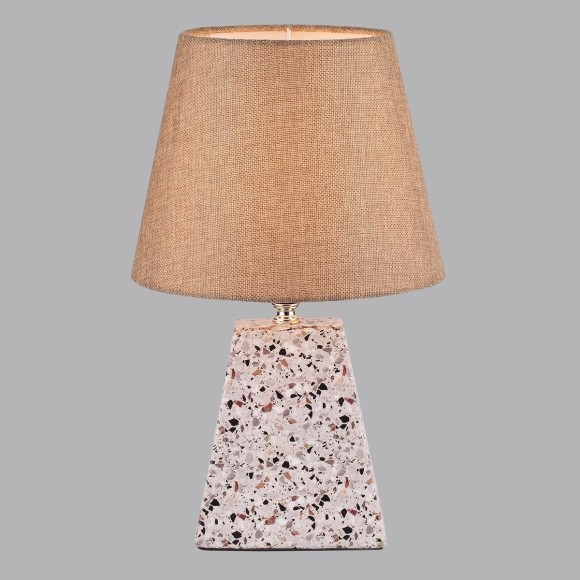 8142/1T MODERNI LN25 бежевый/коричневый, керамика/текстиль Настольная лампа Е27 1*60W 220V TERAZIO