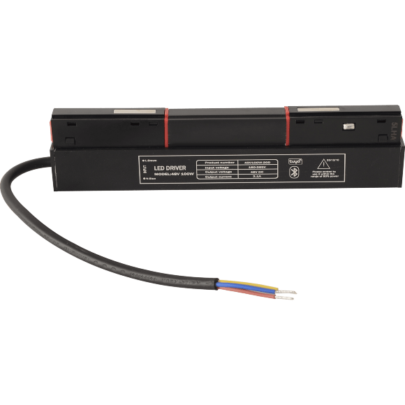 CLT 0.203 08 BL SMART 1408/140 Внутренний черный SMART драйвер мощностью 100Вт, 220=>48V, Bluetooth 4.0, SMART LIFE TUYA, регулировка цветности и яркости, голосовое управление через приложение или хаб