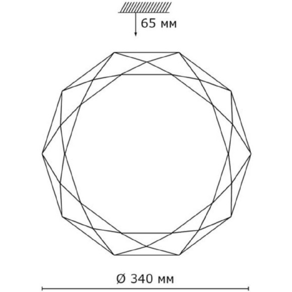 Настенно-потолочный светильник Sonex 2012/CL TORA IP43 светодиодный LED 30W