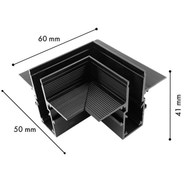 Соединитель угловой для шинопровода в ГКЛ 12мм Favourite Logica 1012-CU-002