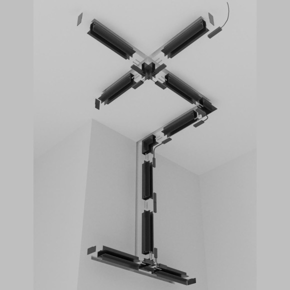 Соединитель угловой для шинопровода в ГКЛ 12мм Favourite Logica 1012-CU-002