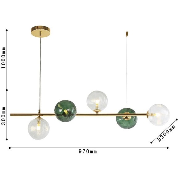 Подвесной светильник линейный Favourite 4035-5P Infilato под лампы 5xG9 5W