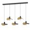 390396 SACEDA Подвесной светильник с 5 лампами E27, 200W, сталь, черный, золотой