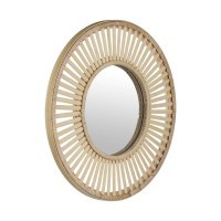 425037 MITSUKE Декоративное зеркало в стиле бохо дерево коричневый D400