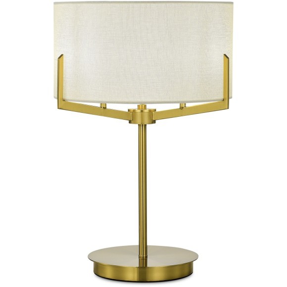 SLE3010-304-02 Светильник настольный Латунь/Белый E27 2*60W LINTON