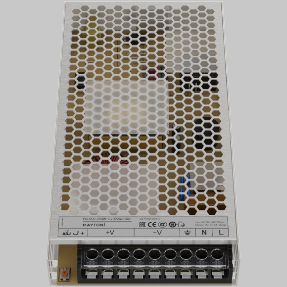 Источник напряжения Maytoni PSL002 12В 250Вт IP 20 811011 Источник напряжения Maytoni PSL002 12В 250Вт IP 20 811011