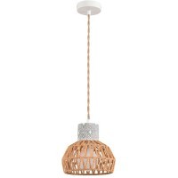 8367/1A Подвесной светильник эко с плафоном 20см из джутового шнура под лампу E27 Limion ECO BOHO