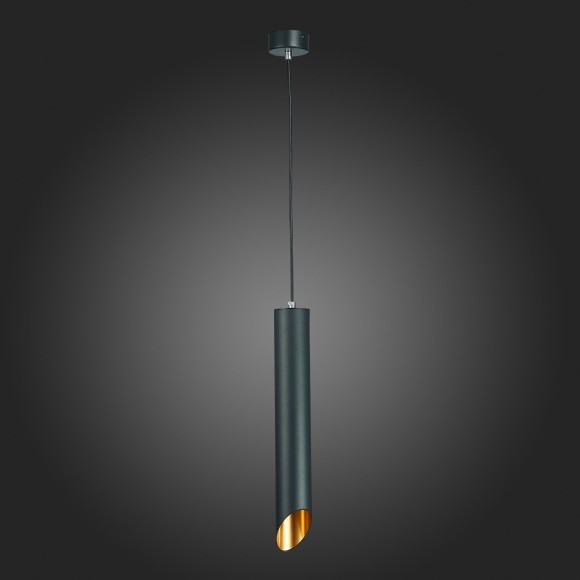 ST152.413.01 Светильник подвесной Черный GU10 1*50W IP20 D60xH400 220V Без ламп Подвесные светильники ST152.413.01 Светильник подвесной Черный GU10 1*50W IP20 D60xH400 220V Без ламп Подвесные светильники