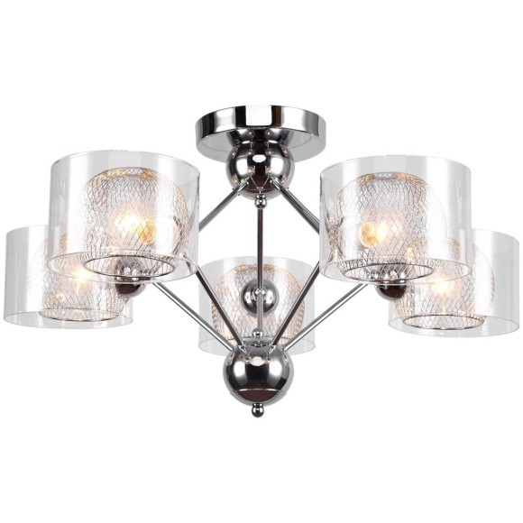 Люстра потолочная Lussole GRLSP-8279 LANIER IP21 под лампы 5xE14 30W