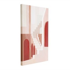 423114 JERANTUT Картина на холсте в деревянной раме, L400, B27, H600, терракотовый, бежевый