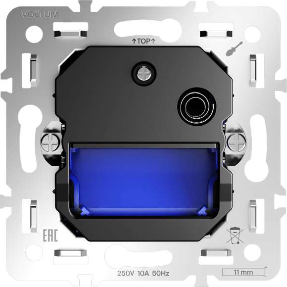 VLS0707M Механизм подсветки с датчиком движеия в подрозетник VOLTUM S70 светодиодный 3000-4200-6500 кельвинов 1 ватт 70 люмен угол 120