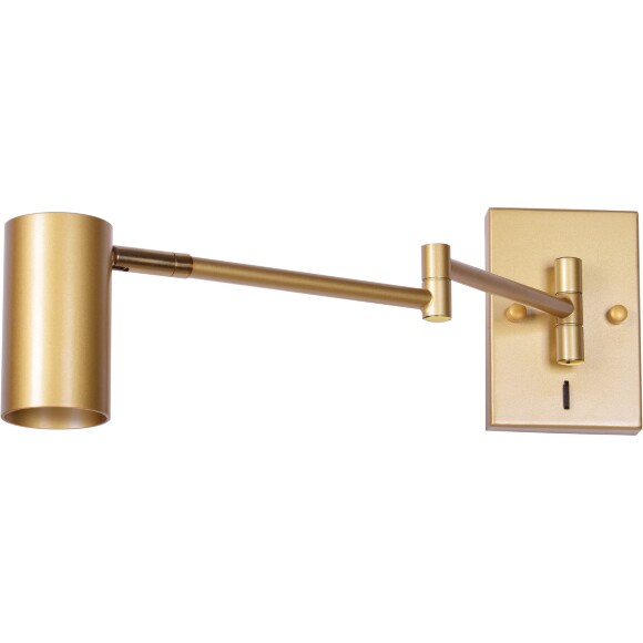 Прикроватный светильник Lightstar Loft 765633 золотой, поворотный, под лампу GU10, с выключателем