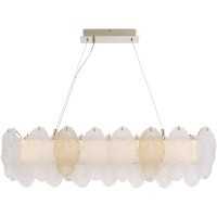 SL6135.233.01 Светильник подвесной ST-Luce золото/прозрачный, янтарный LED 1*24W 3000K LIGHTSOME