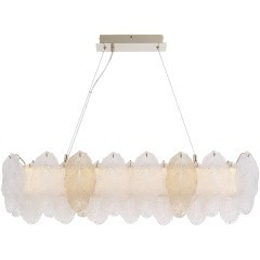 SL6135.233.01 Светильник подвесной ST-Luce золото/прозрачный, янтарный LED 1*24W 3000K LIGHTSOME