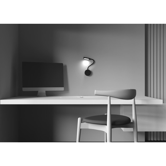 Настенный светильник на гибкой ножке Maytoni C035WL-L3B3K Stem светодиодный LED 3W