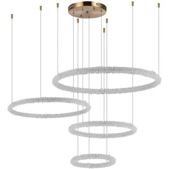 SL6110.203.04 Люстра подвесная ST-Luce Золотистый/Прозрачный LED 4*42W 3000 - 6500K AVANA