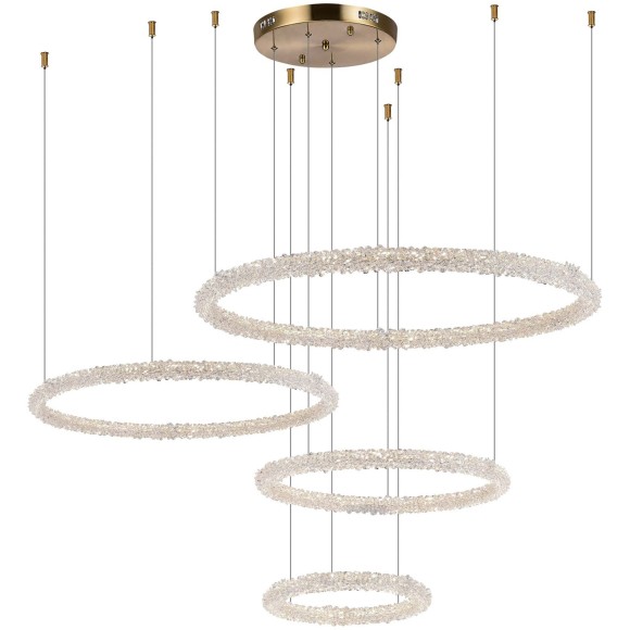 SL6110.203.04 Люстра подвесная ST-Luce Золотистый/Прозрачный LED 4*42W 3000 - 6500K AVANA