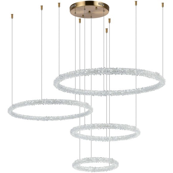 SL6110.203.04 Люстра подвесная ST-Luce Золотистый/Прозрачный LED 4*42W 3000 - 6500K AVANA