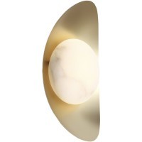 SL6229.201.01 Светильник настенный ST-Luce Золотистый/Алебастр LED 1*7W 3000K PEARL