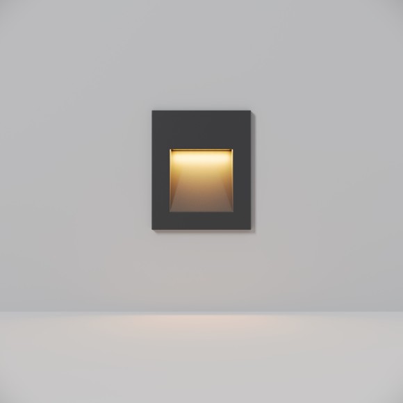 Светильник встраиваемый в стену Maytoni O038-L3B Arca IP65 светодиодный LED 3W