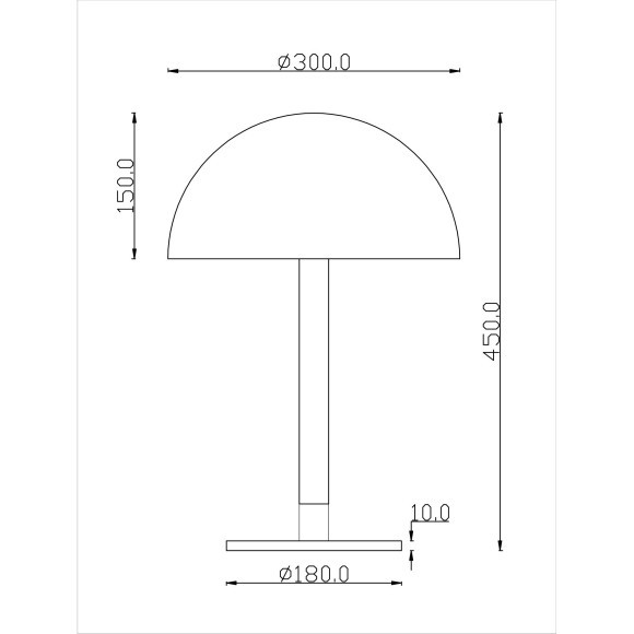 Интерьерная настольная лампа светодиодная с выключателем Ray Z012TL-L8B3K
