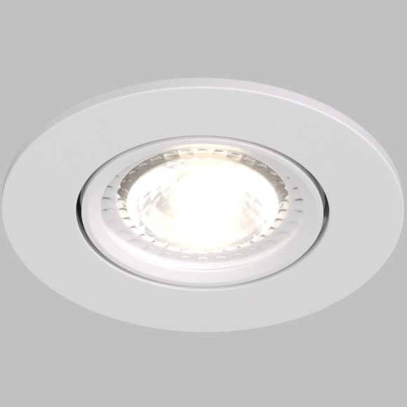 DK3020-WH Встраиваемый светильник IP20 макс 10Вт GU5.3 белый пластик