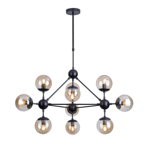 СВЕТИЛЬНИК ПОДВЕСНОЙ ARTE LAMP BOLLA A1664SP-10BK