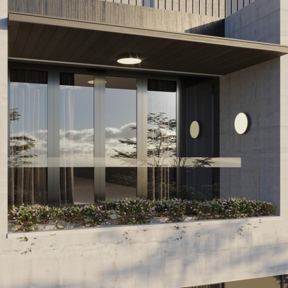 Светильник ландшафтный настенно-потолочный IP54 LED 32W 4000K 4090Лм Novotech VIRTUO 359289