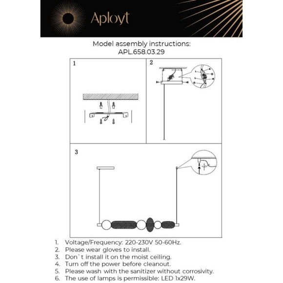 Люстра подвесная APL.658.03.29