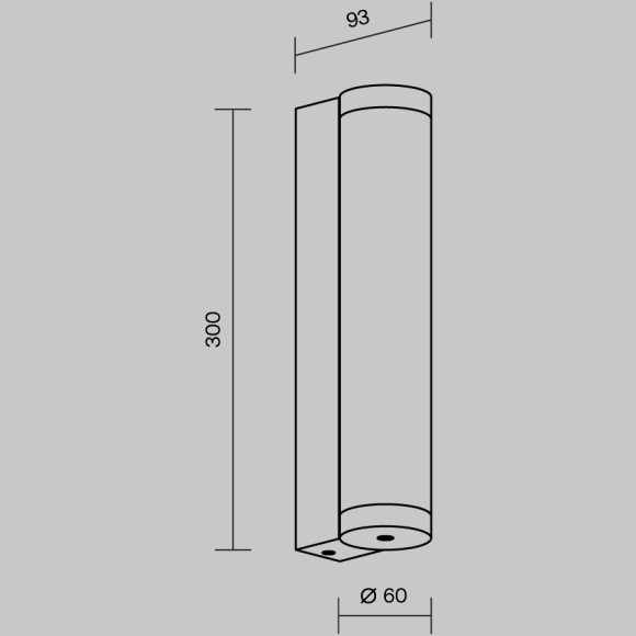 Настенный светильник (бра) Outdoor O482WL-L12B3K