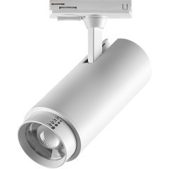 218026 Однофазный белый двужильный спот с выбором мощности 10-15-22Вт, цветовой температуры 3000-4000-6000 и угла освещения 15-60° Lightstar BARRA Fuoco P+CCT